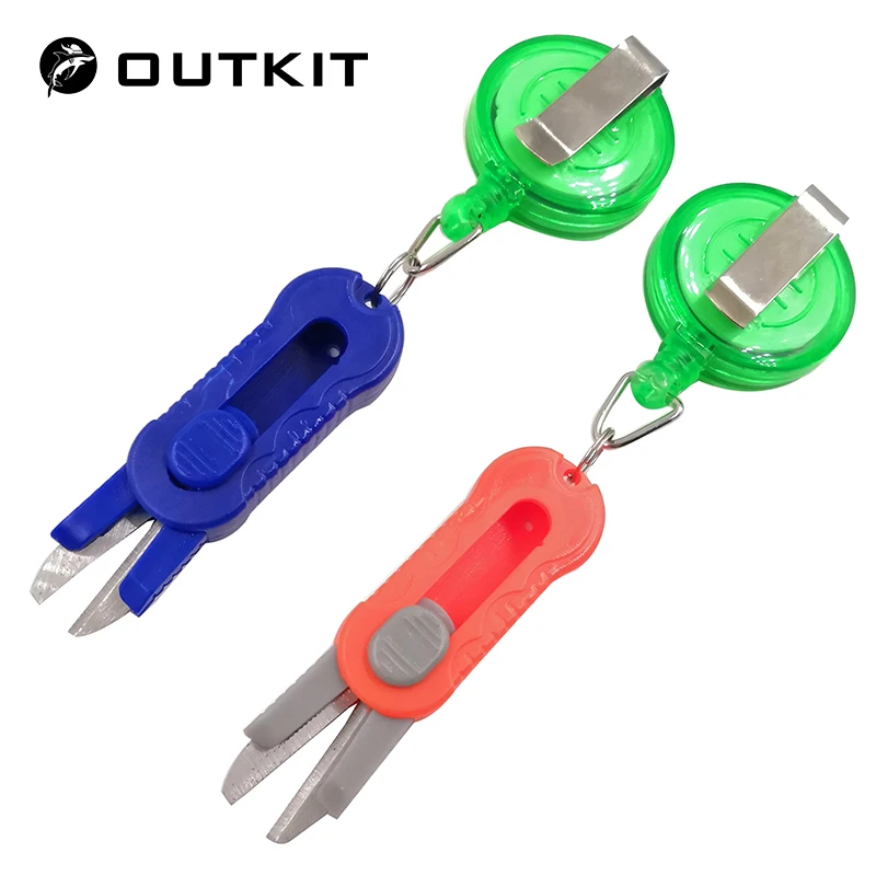 Fishing Line Cutter - Outkit 1個ミニ柔軟なはさみ釣り糸カッターナイロンカーボンワイヤーラインカットプライヤーはさみ魚ルアータックルツール