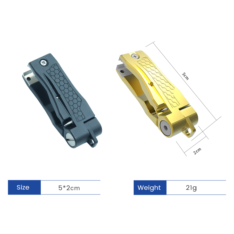Fishing Line Cutter - カスタムカラー対応 新型フライフィッシングラインクリッパーツール アルミ製釣り糸ニッパーカッター ステンレス鋼刃付き
