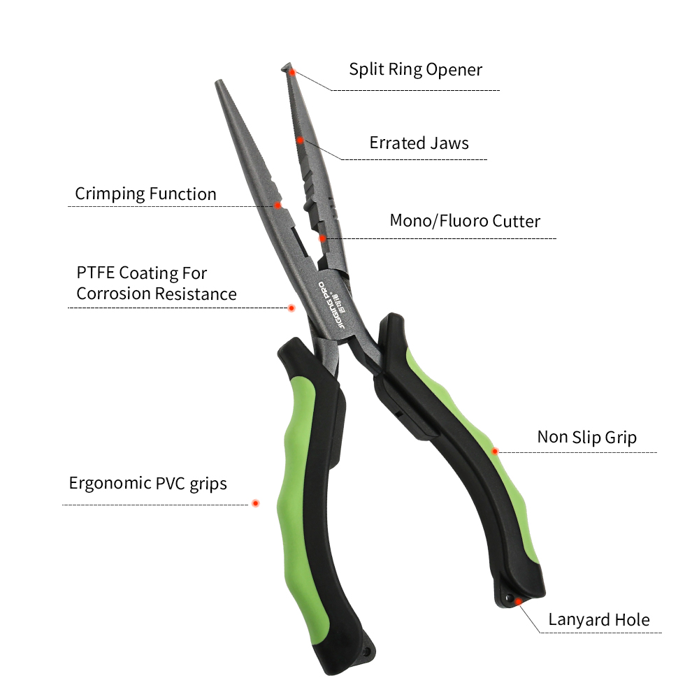 JIGGINGPRO ロングノーズフィッシングプライヤー P - Fishing Line Cutter のレビューと価格