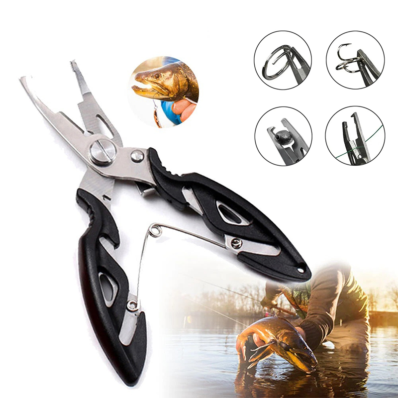 多機能湾曲フィッシングプライヤーはさみ、編み込みラインルアー - Fishing Line Cutter のレビューと価格