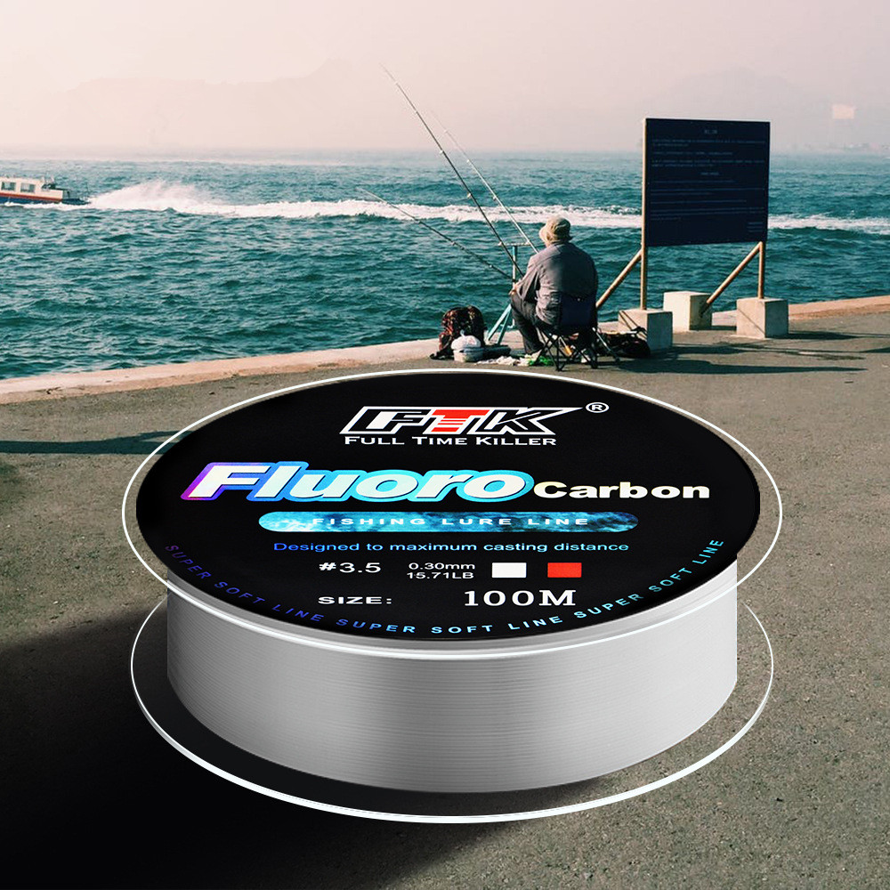 100m フロロカーボン製釣り糸、カーボンファイバーフライフ - Fluorocarbon Line のレビューと価格