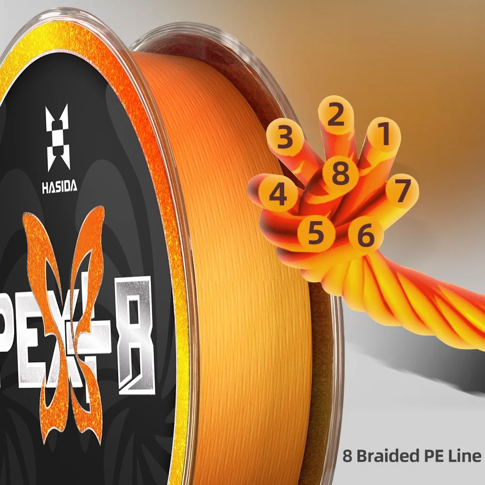 ハシダ バタフライ 100m 8本編みPE PEX+テックス - Copolymer Line のレビューと価格