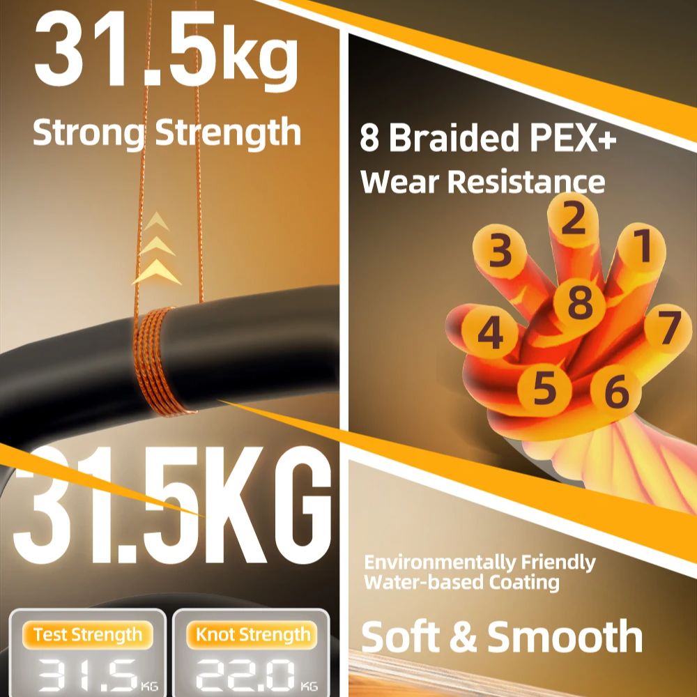 ハシダ バタフライ 100m 8本編みPE PEX+テックス - Copolymer Line のレビューと価格