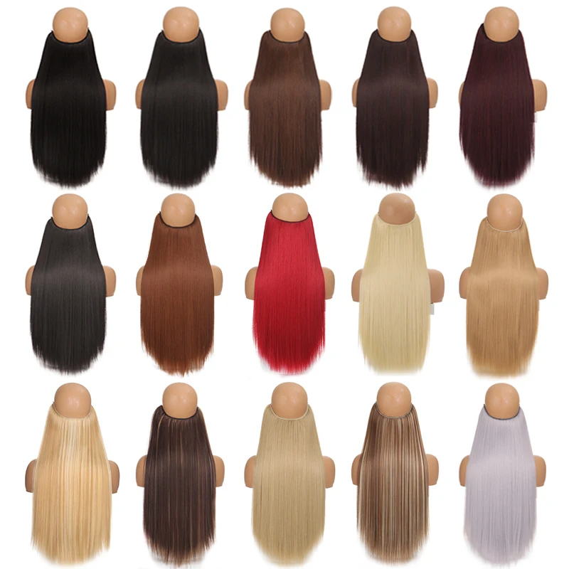 フィッシュラインヘアエクステンションピースの長さ（40cm  - Tippet Line のレビューと価格