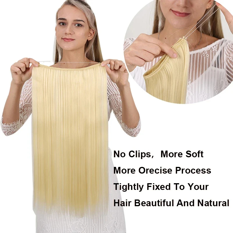 フィッシュラインヘアエクステンションピースの長さ（40cm  - Tippet Line のレビューと価格
